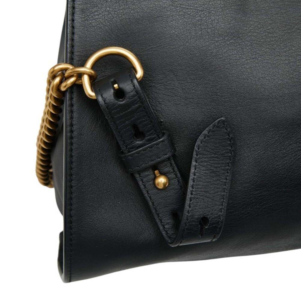 GUCCI Black Leather GG Marmont Backpack - Picture 9 of 14